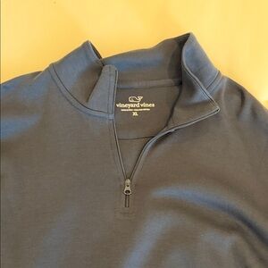 Vineyard Vines Blue Quarter Zip Pullover
